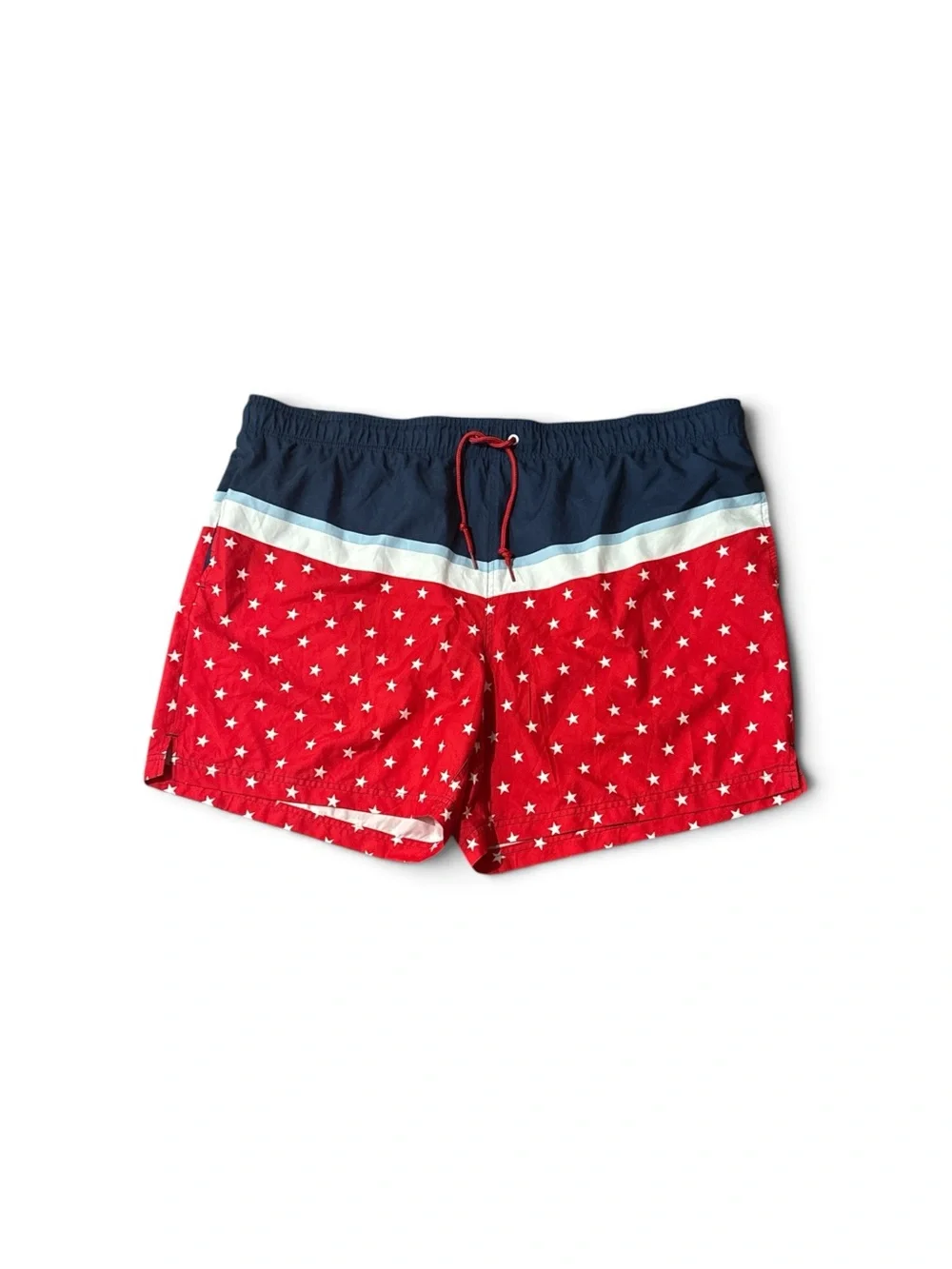 George above the knee Men's Red Polka Dot Swim Short Navy New size 3XL 48-50